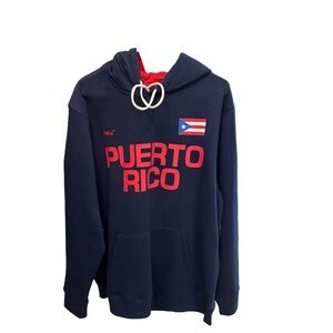 Mitre Puerto Rico Navy Hoodie Men's L NEW